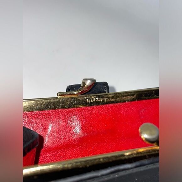 Authentic Vintage Gucci Dionysus Horsebit Leather Wallet Black - Picture 12 of 14